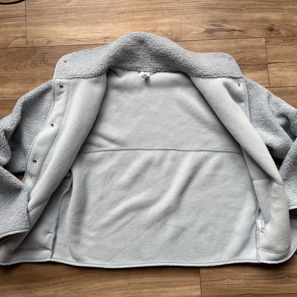 Z by Zella Fleece Nordstrom Women’s Size XS Blue Chalet Bouclé Hybrid Jacket - Picture 6 of 12